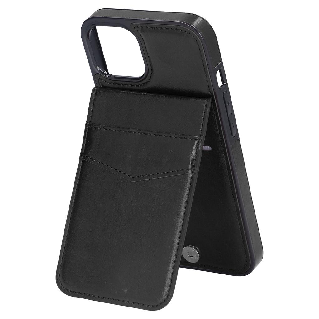 6.1in Phone Case Compatible for IPhone 13 PU Leather Wallet Phone Case with Magnetic Buckle Protective Case with Clip