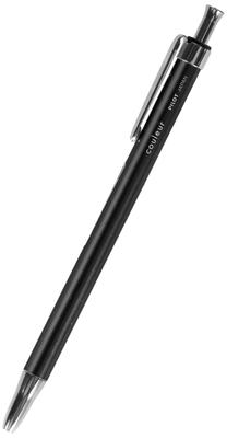 Caneta Esferográfica Mini Pilot Tinta Preta Metal Preto Couleur, (BCL-50EF-MB).