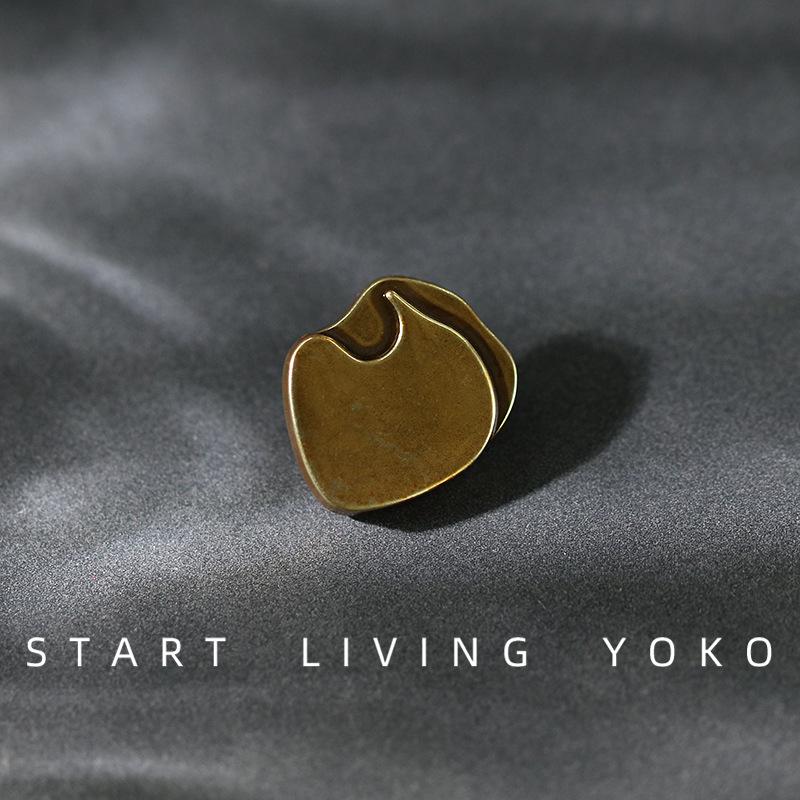 

Декоративные пуговицы для свитера или рубашки из металла и бронзы в виде листочков сердца