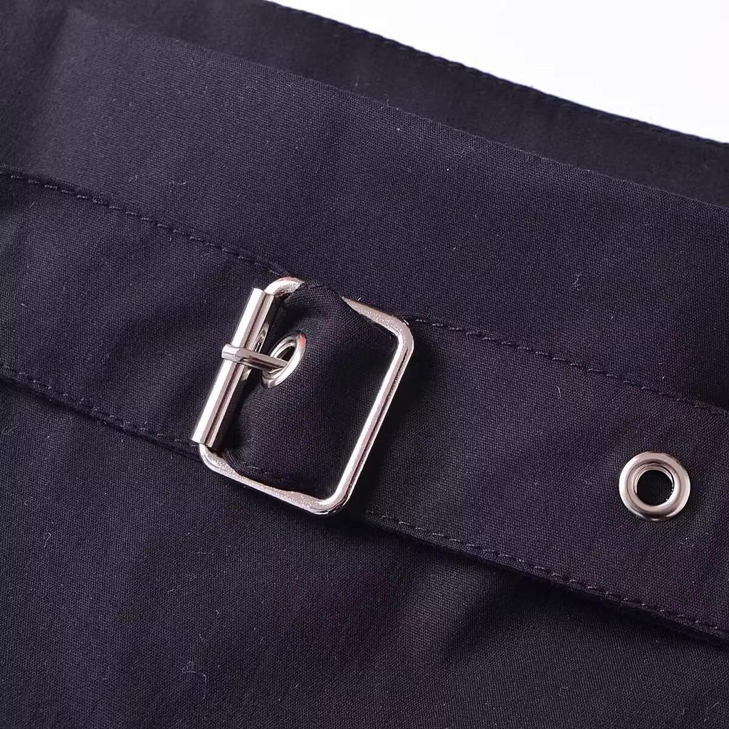 2024 Winter Women's European & American Style Fashion Pleated Wide-Leg Culottes