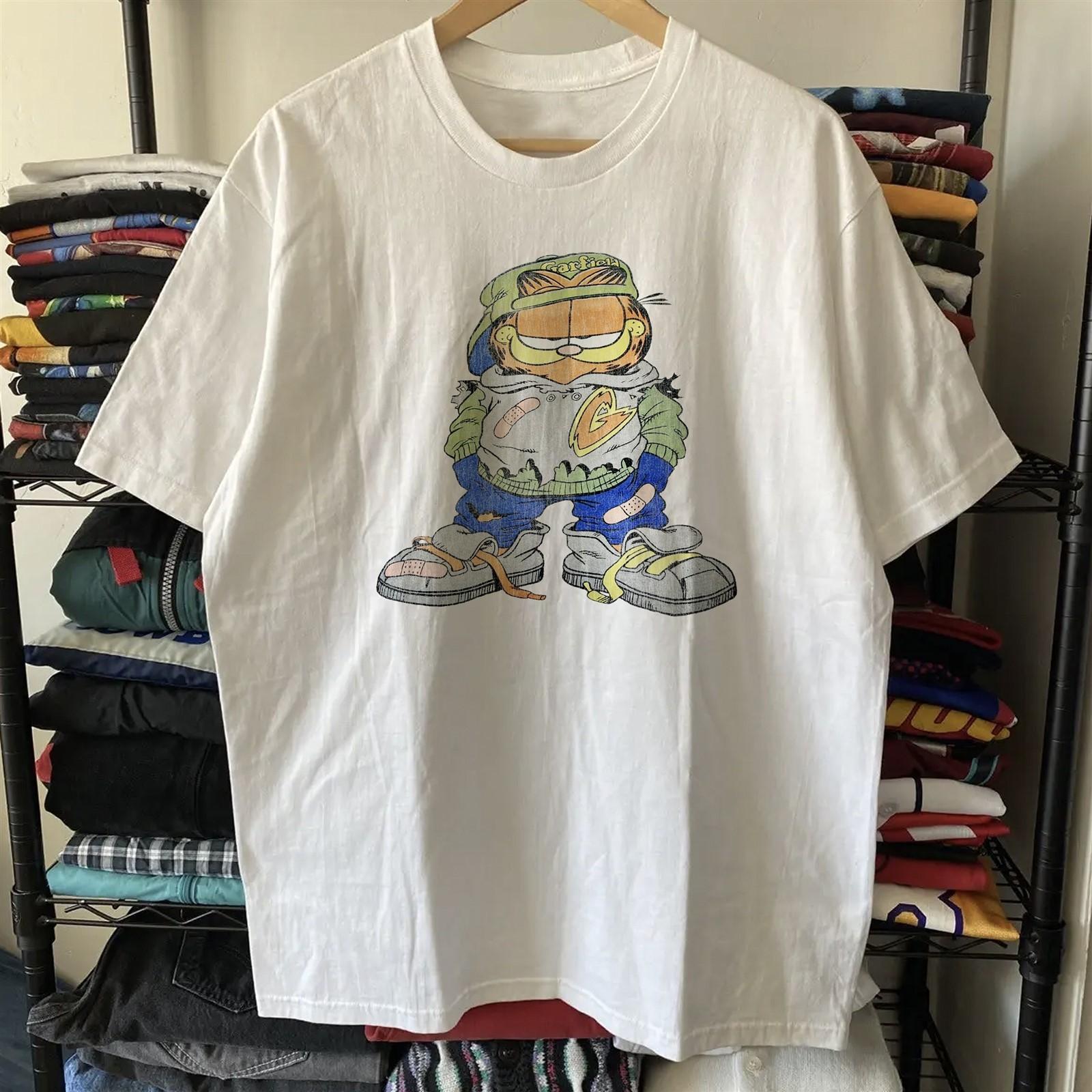 1994 Garfield Aged T-Shirt White M 2XL
