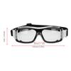 Outdoor Sport Training Safety Glasses Frame Protective Goggles for Cycling Football Basketball Practicingblack