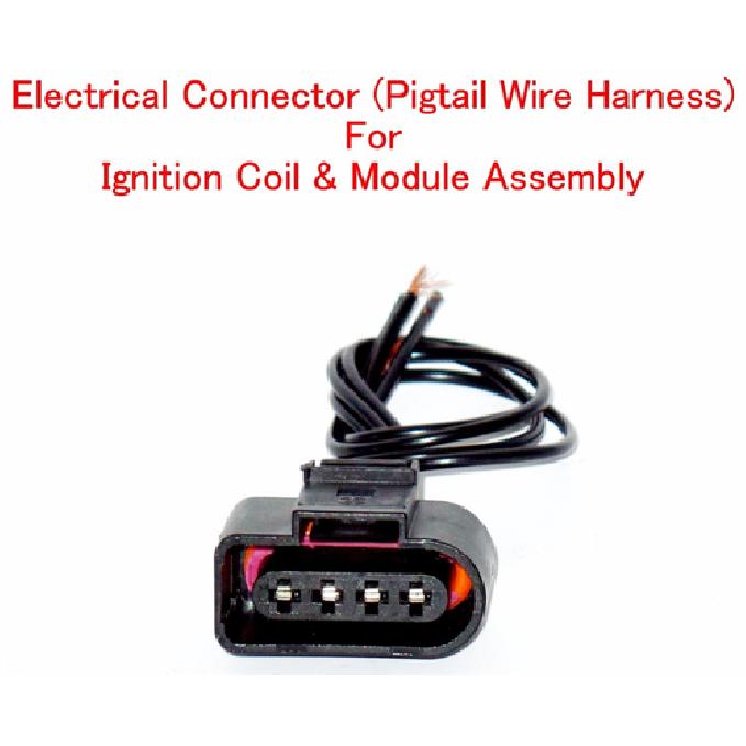 4 Wires Electrical Pigtail Wire Harness for Ignition Coil  Module Assembly UF277