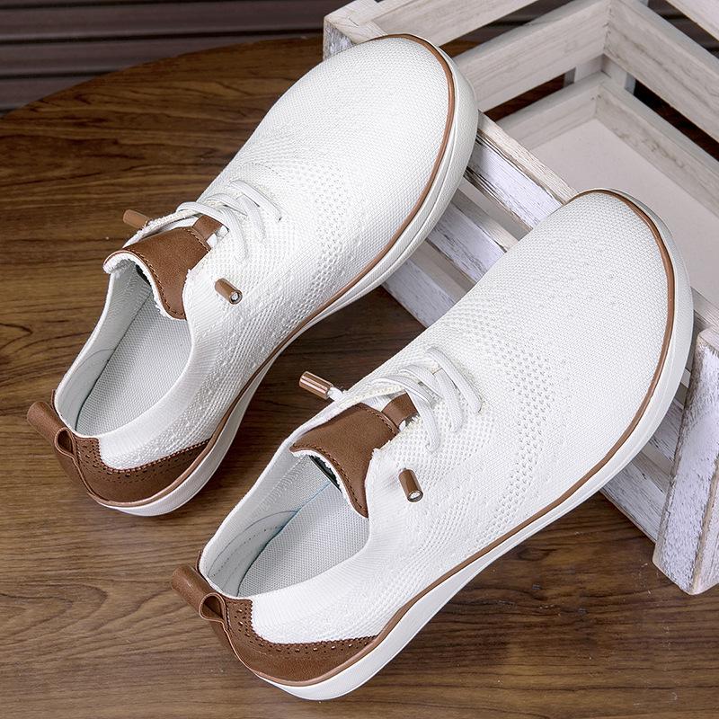 Men's Cross-Border Slip-On Shoes: Breathable Mesh Fly-Knit, Lightweight, Super Soft, Sizes 46-48 for Summer