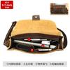 New Leather Large Capacity Men's Crossbody Bag High-end Leisure Travel Shoulder Simple Atmospheric Small Square