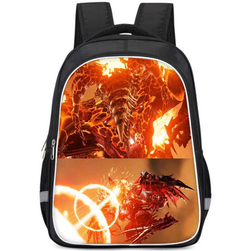Cartoon Anime Themed Large Capacity Double Layer Backpack For Boys In Oxford Fabric