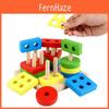 Wooden Educational Building Blocks Set For Kids With Geometric Shapes And Diy Fun