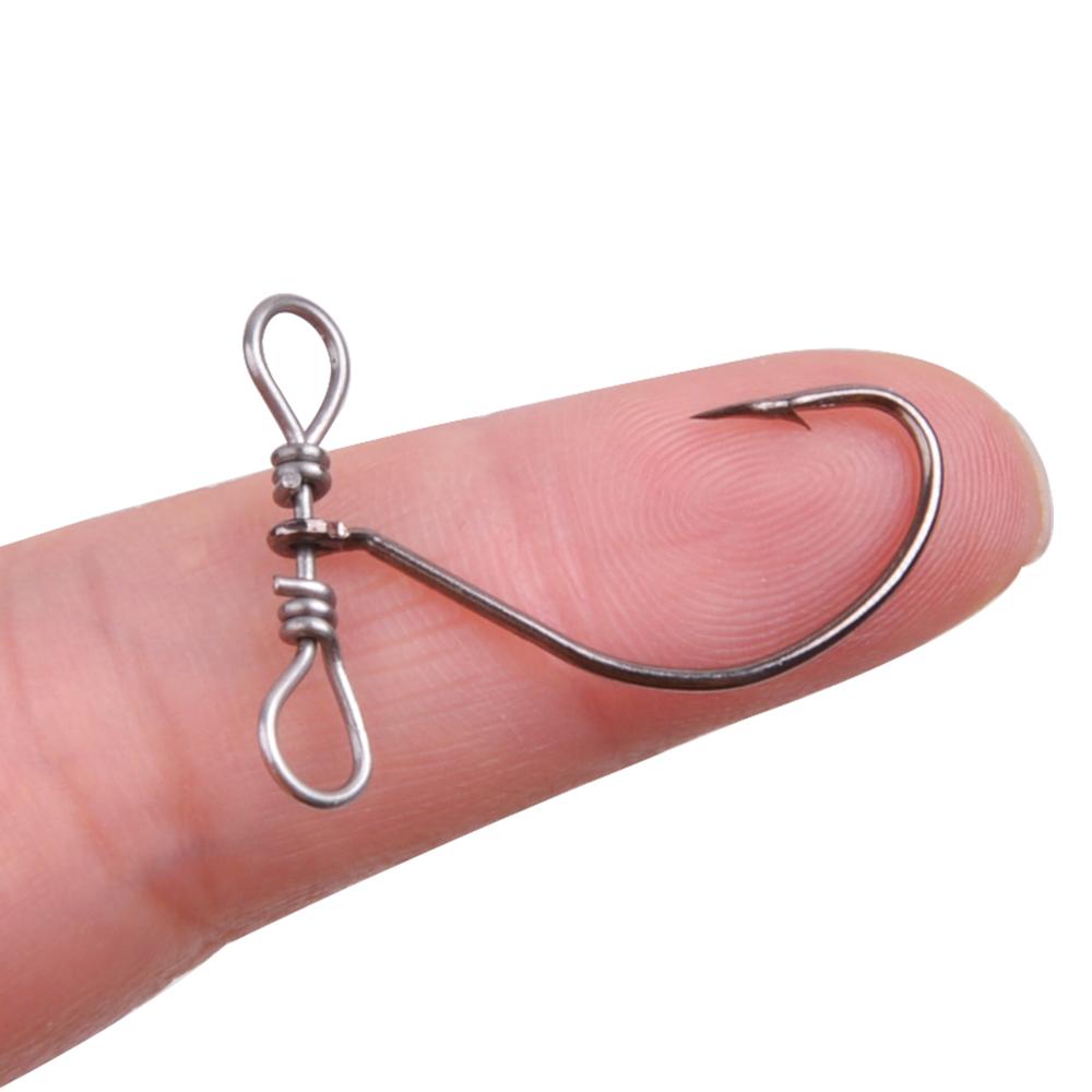 25Pcs/Box Down Shot Rig Hook High Carbon Steel Drop Shot Worm Hooks With Swivel For Carp Bass Trout Lure Fishing