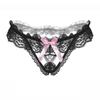 Sexy Women'S Thong Lace Underwear Women'S Thong Pearl Panties Transparent Triangle Panties