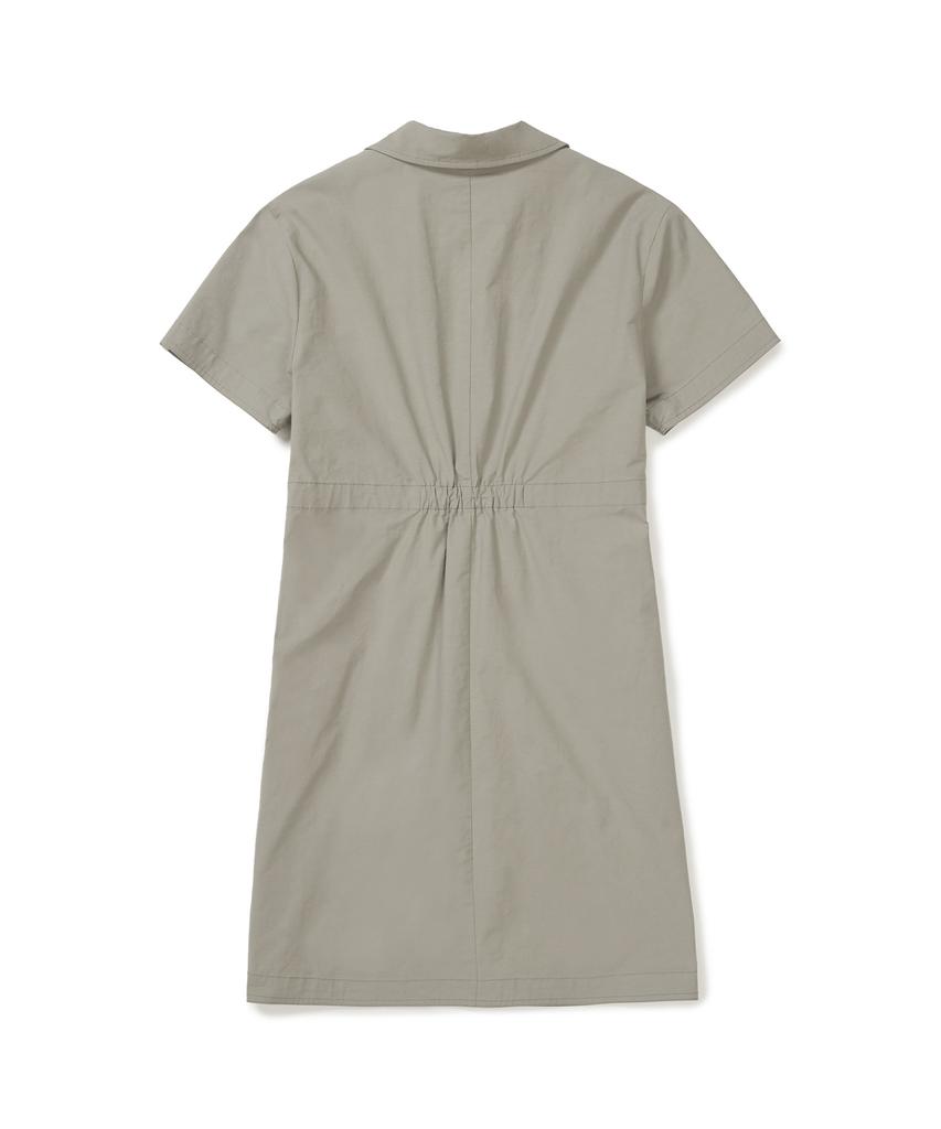 Snow Peak Apparel Work Collared Dress (S25Swfop13) Teal Khaki