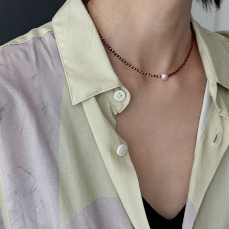 RER Red Quartz Ponit Necklace