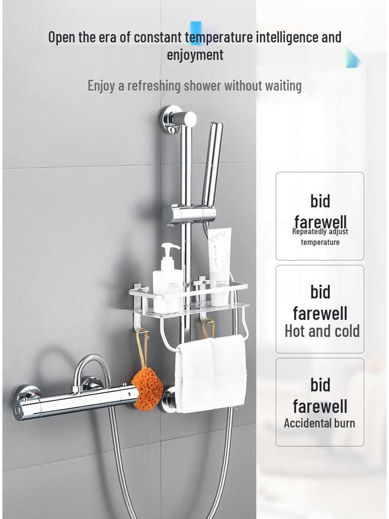 Thermostatic Solar Water Heater Valve: Cold/Hot Shower Mixer & Faucet