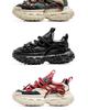 Men's Spring Low-Top Thick-Soled Height-Boost Dad Shoes Trendy Leather Casual Sneakers