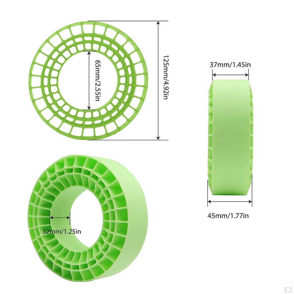 2Pcs Tire Inserts for 1/10 RC Crawler Trucks 1 10 Scale Car Accessories Replacements Wheel Tires