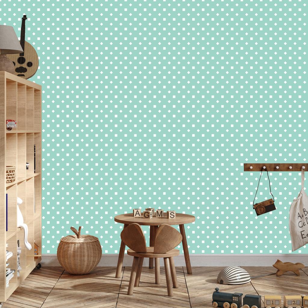 Mint Dots Wallpaper, Subtle Detail for Living Room and Bedroom 50x1000