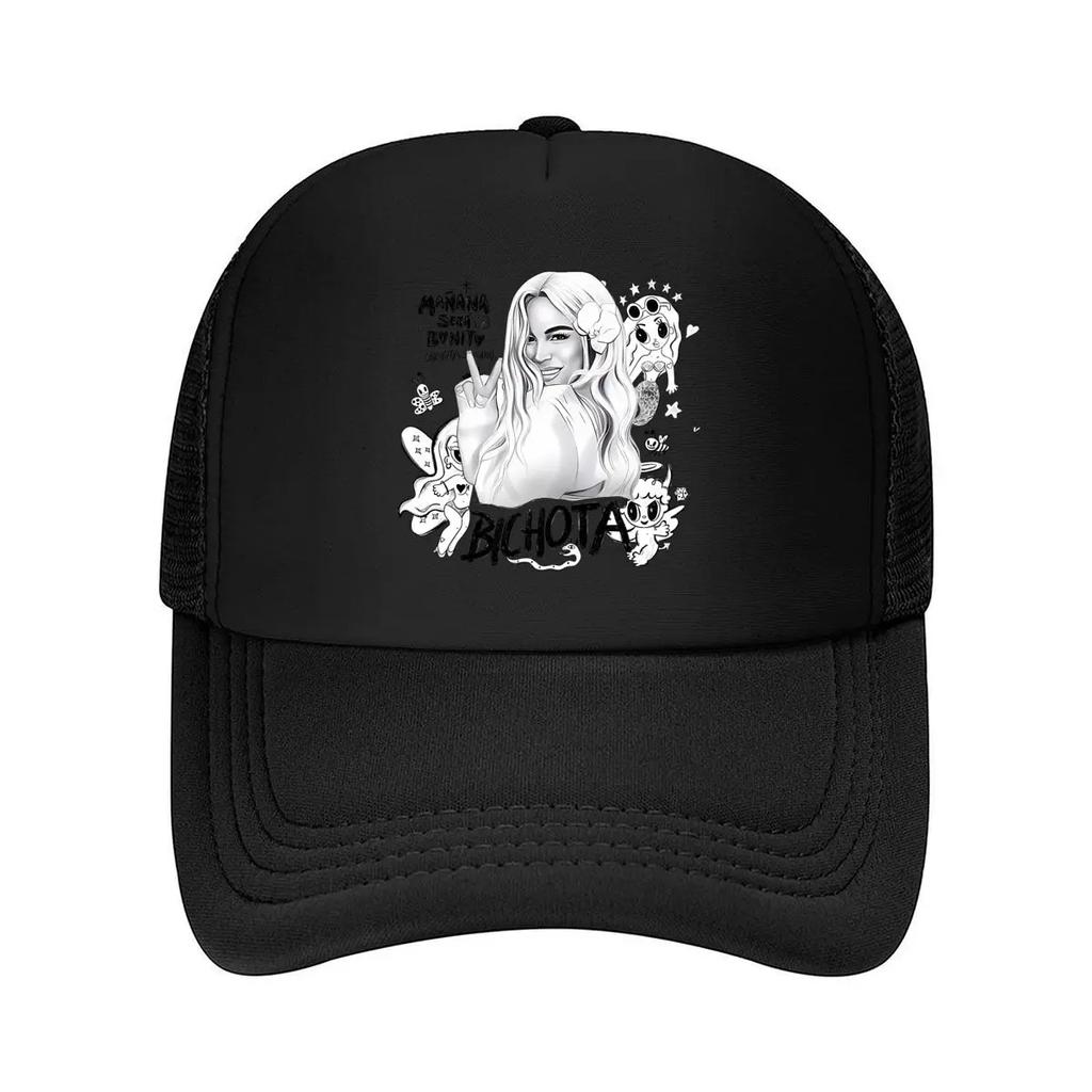 Bichota Mermaid Playful Inspired Pop Culture Design Mesh Baseball Cap