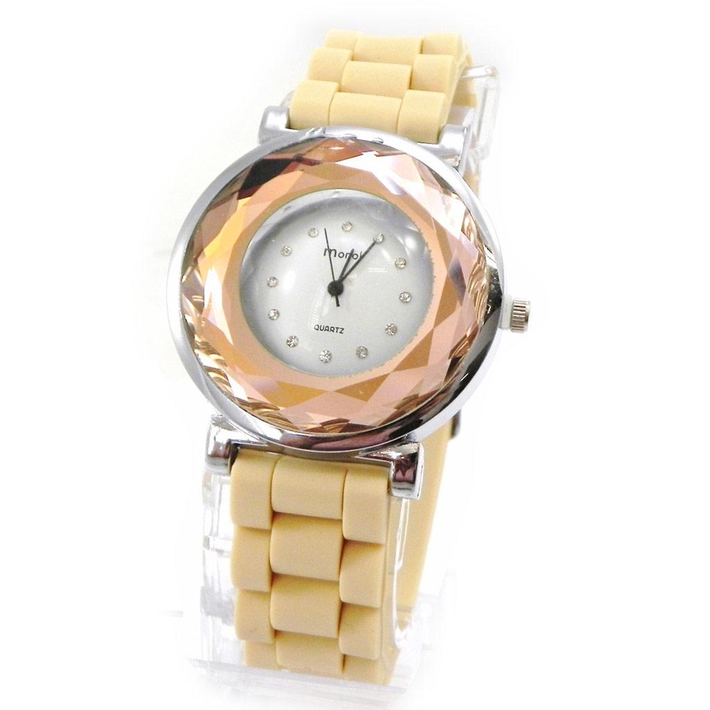 Les Trésors De Lily [I2737] - Montre Design 'Absolu' beige