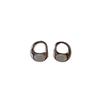 Geometric Oval Stud Earrings Women'S Fashion Temperament High Sense Cold Wind Design Earrings Simple Hollow French