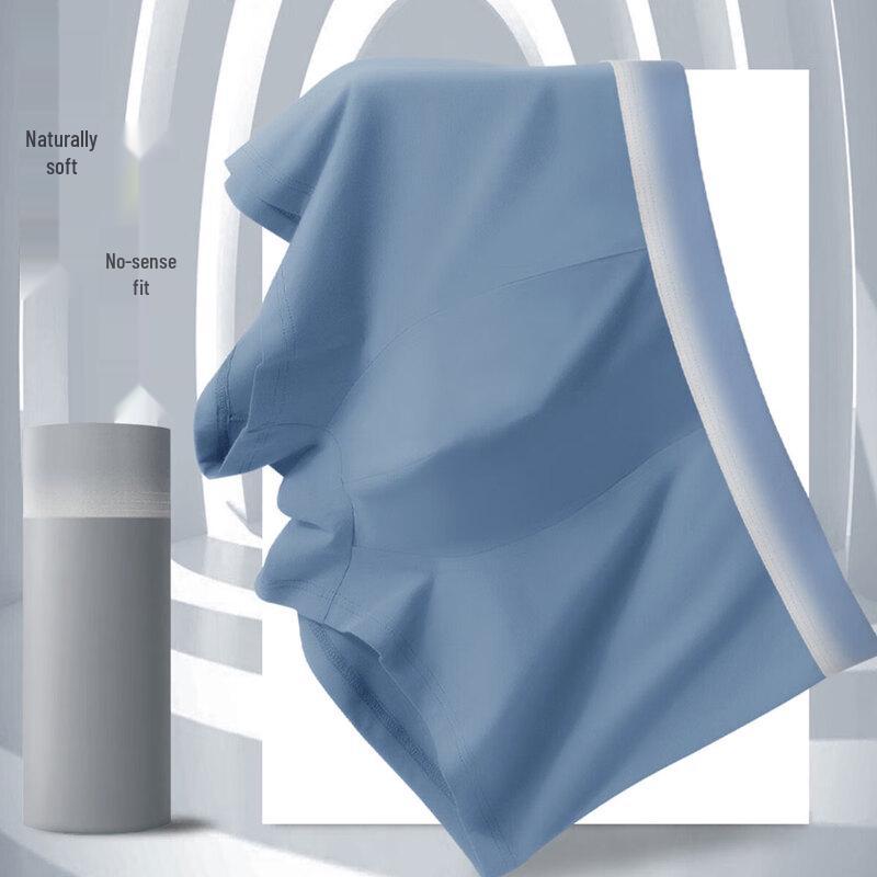 FENTENGCARE Men's Modal Ice Silk Antibacterial Seamless Boxer Briefs