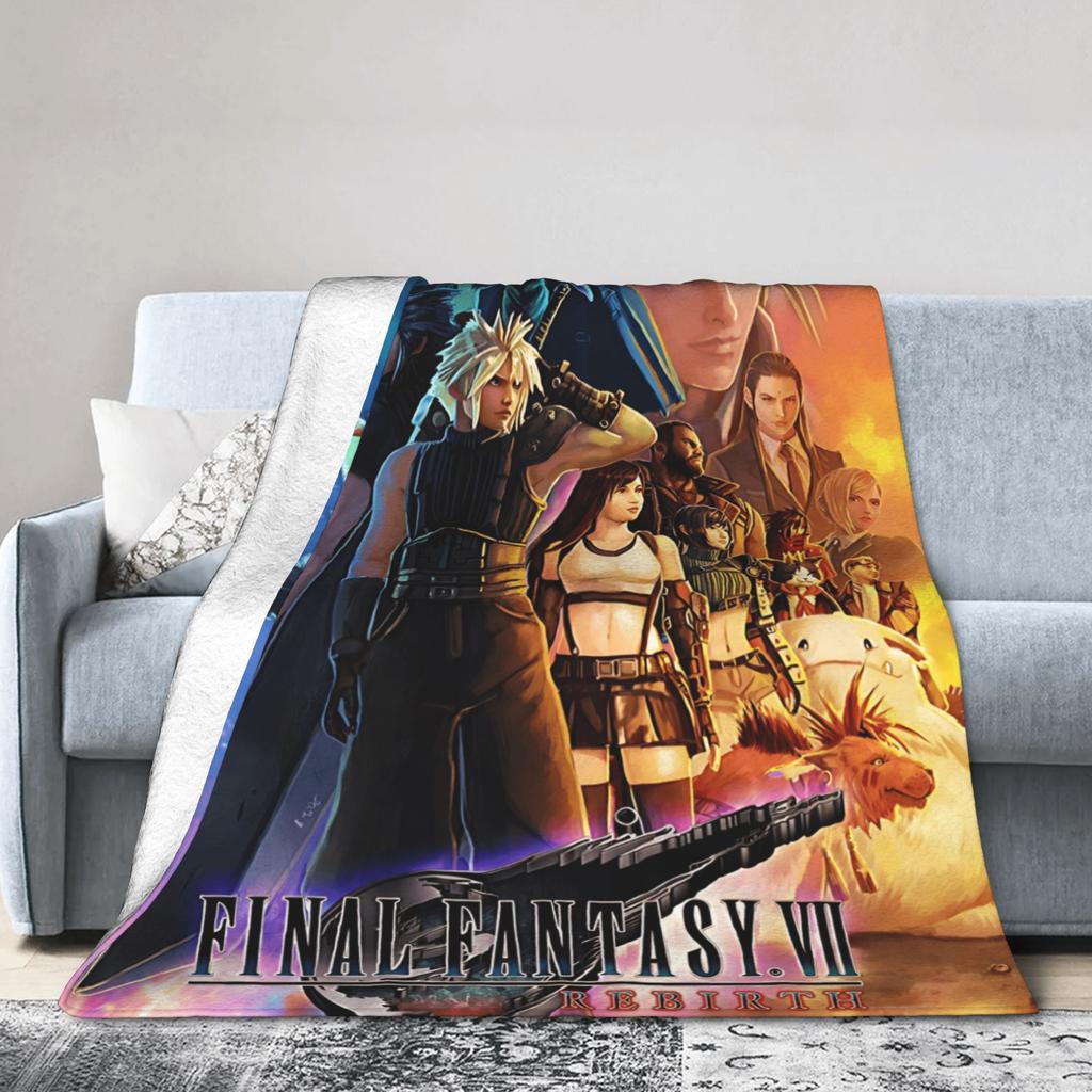 F-Final Fantasys  Warm Soft Blanket  Children Plush Throw Blanket Street Trend Couch Chair Flannel Bedspread Sofa Bed Cover