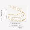 1/3pcs Simple Gold Ripple Metal Hairbands Elegant Wave Headbands Fashion Women Crown Head Hoop Hair Styling Headwear Accessories