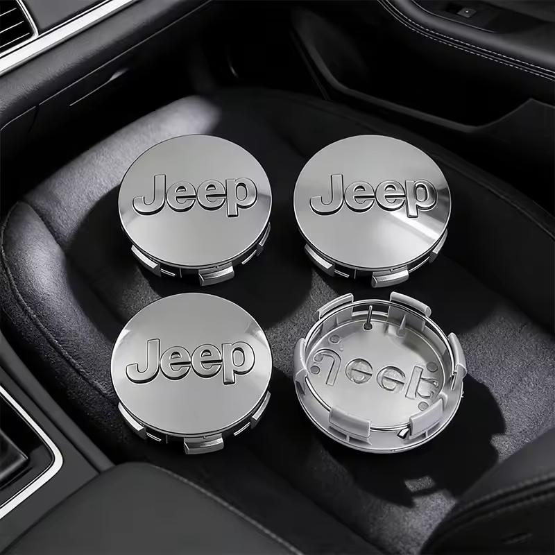 4Pcs Original Car Wheel Center Hub Cap Cover For Jeep Renegade Compass Grand Cherokee Wrangler Jk Gladiator Patriot Liberty
