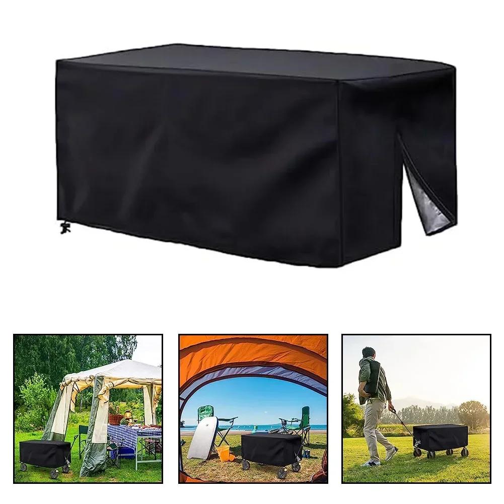 420D Oxford Cloth Waterproof Cover For Folding Garden Wagon Utility Wagon Cart 1 * Cover (No Cart)