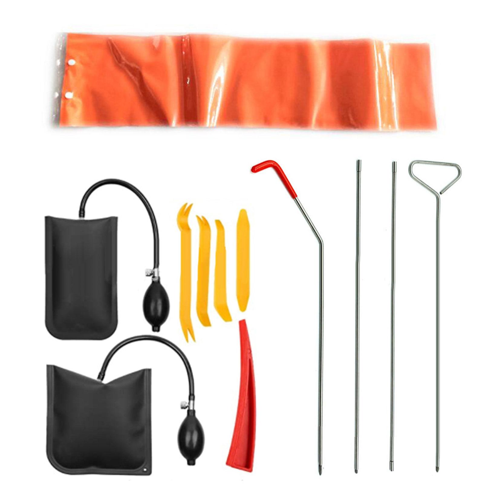 

6 предметов Long Reach Grabber 4-ступенчатый профессиональный автомобильный набор инструментов для ремонта вмятин на большие расстояния с воздушным насосом жёлтый