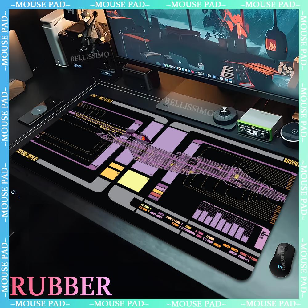 Large rubber nonslip game mat computer game player star trek XXL mouse pad cartoon keyboard mousepad desktop computer desk mats