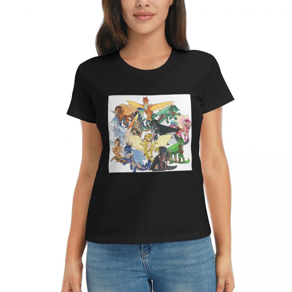 Women TShirt Wing Of Fire All Dragon Summer Short Sleeve Tees ONeck Cotton T Shirts Clothes Tops Streetwear