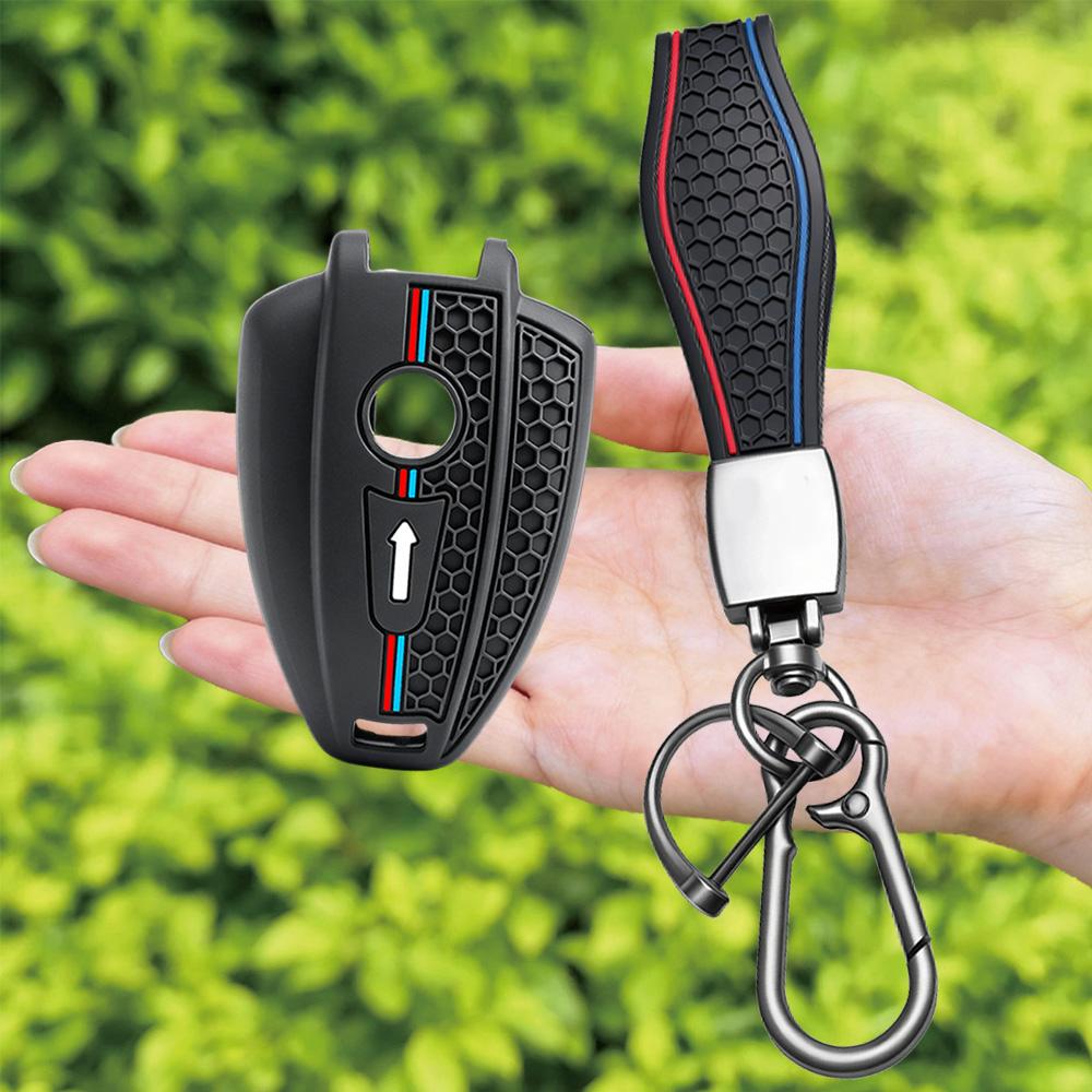 Silicone Motorcycle Key Case Cover Keychain Keyring FOR BMW R18 2020-2024 R18B Bagger R18 Transcontinental Key Protector