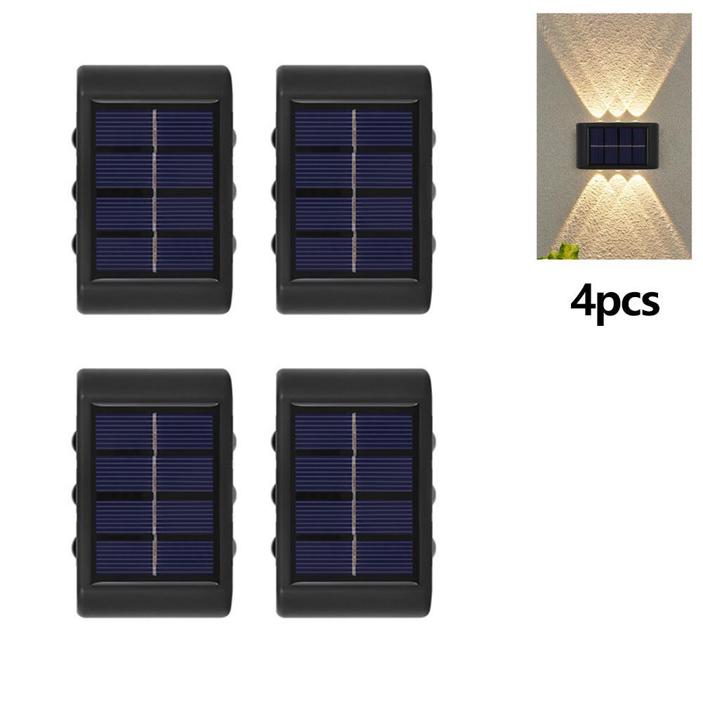 

Универсальное солнечное настенное освещение вверх и вниз, идеально подходящее для садов и дверных проемов 4D