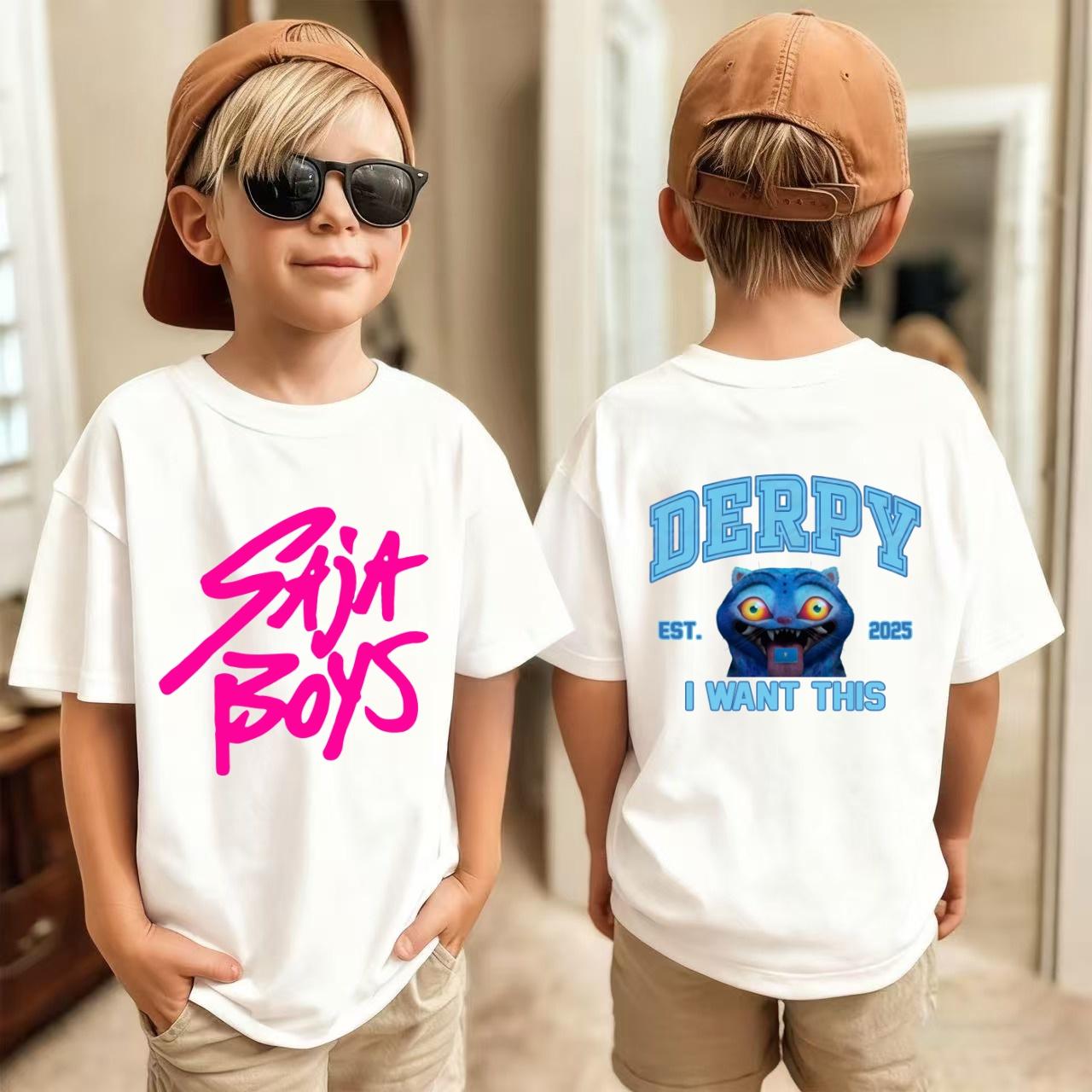 

Movie Tshirt Children Kids T-shirt KPop Demon Hunters KPop Demon Hunters Clothes Boys Girls Tee Top 100