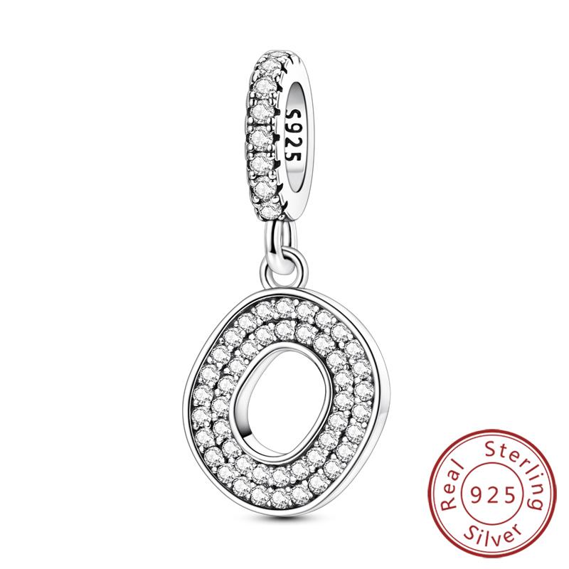 New Charms Beads Pendants Copper 26 Letters A-Z Alphabet Diy Name Beads Fit Original Bracelet Women Jewelry Making