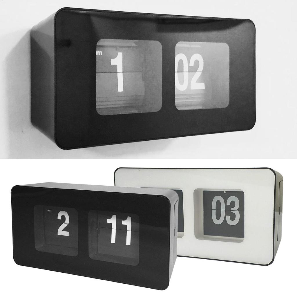 Retro Auto Clock Desk Table File Down Page Clocks Xmas Gift Bedroom