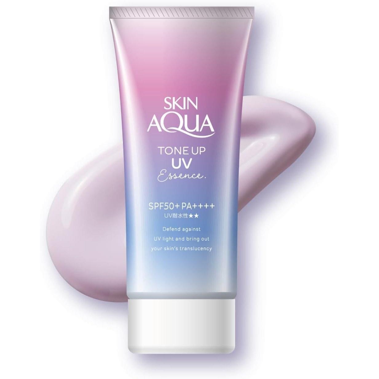Skin Aqua Tone Up UV Essence Sunscreen Transparency Boost Lavender Scent SPF50+ PA++++
