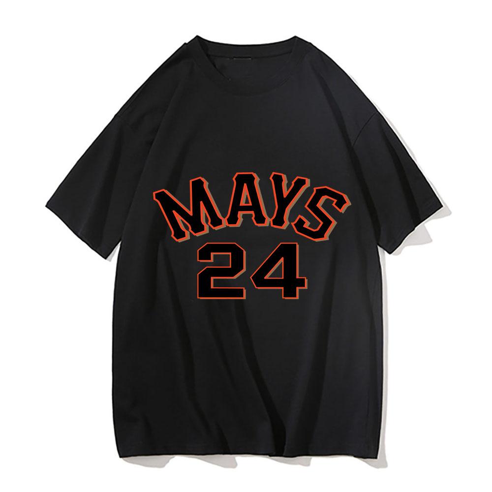 

Baseball Willie Mays Print Man T-Shirts Graphic Street Tees High-Quality Sports Tees Clothing Cute Hip Hop Short Sleeve Costumes 4XL