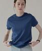 Keullaepeu Color Cotton Short Sleeve T-Shirt_Blue / (S,M,L,Xl)