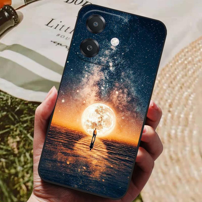 Para OPPO A3 A3x Funda Lujosa Cubierta Trasera de Silicona Funda de Teléfono para OPPO A3x 4G 5G Fundas A 3 3x Parachoques Suaves Coque A60 5G Lindas Capas