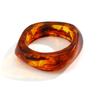 Vintage Tortoiseshell Polygonal Translucent Bangle - European & American Cross-Border Design