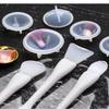1Pc Silicone Seal Wax Stamp Tool Wax Lacquer Epoxy Resin Cleaning Spoon Powder Dip Sealing Wax Making Tools Stamp Scraper & Bowl