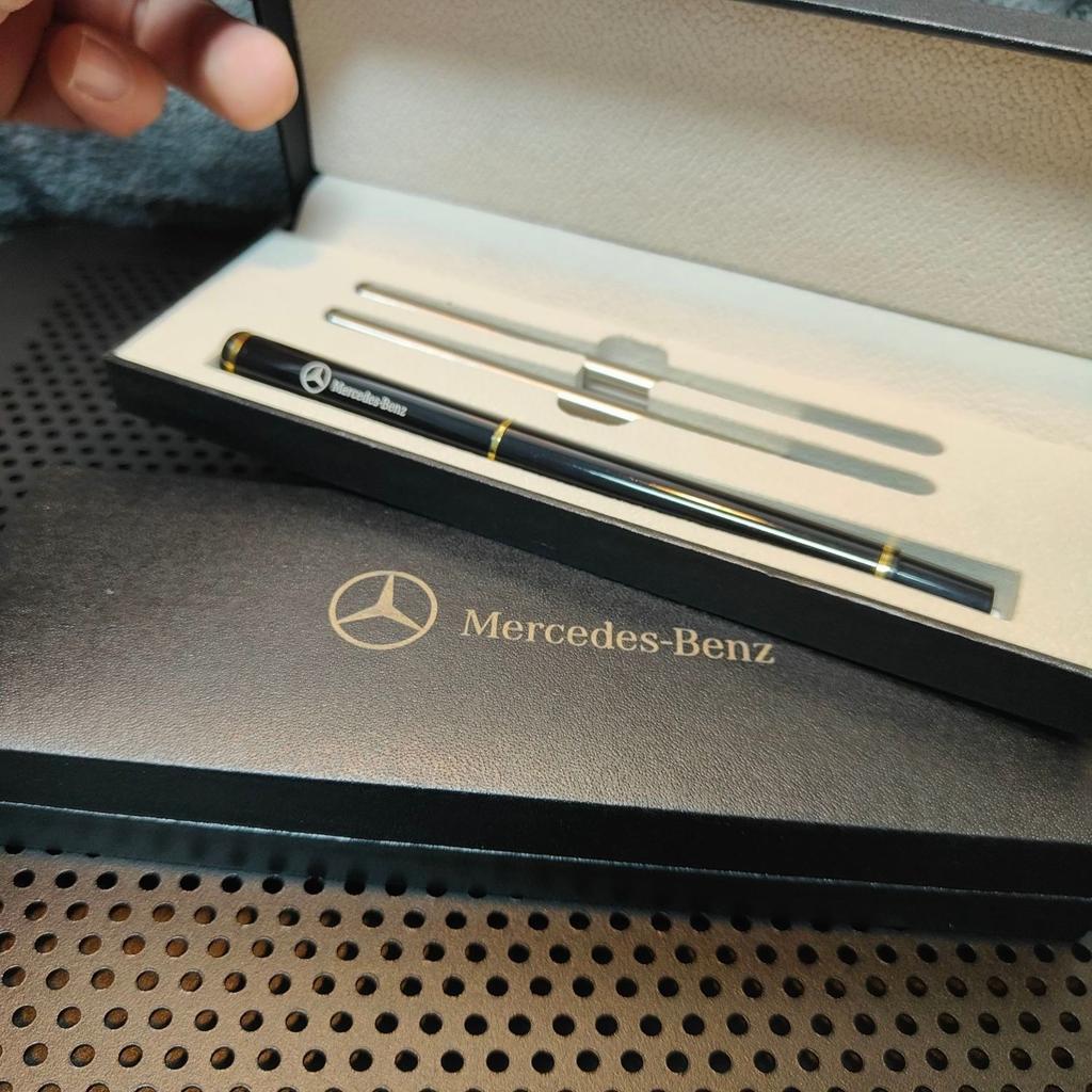 GLC GLB Gåvbox Förpackning Lyxiga Metallkulspetspennor Signaturpennor Biltillbehör För Mercedes Benz AMG W206 W204 W205 W212 W