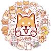 50Pcs DIY Sticker Self-Adhesive Waterproof Clear Printing PVC Cartoon Doggy Pattern Scrapbook Notepad Graffiti Sticker Kids Gift