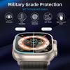 Gehärtetes Glasfolie Schnelles Aufkleben Für Apple Watch Ultra 3/2/1 49mm Einfach zu Installieren Bildschirmschutzfolie Ultra 3-2-1 49mm