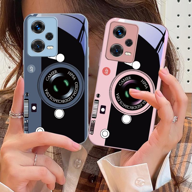 Tmavě zelený vzor fotoaparátu Pro Xiaomi Poco M4 X7 F7 Ultra x7pro F7 F6 X6 Pro F5 F4 X5 X3 F3 X2 F4 GT Tvrzené pouzdro na telefon