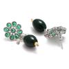 ZENEME Bigiotteria di Moda Collana Antica Placcata Argento Ossidato con Zirconi Americani Incastonati e Perline di Perle