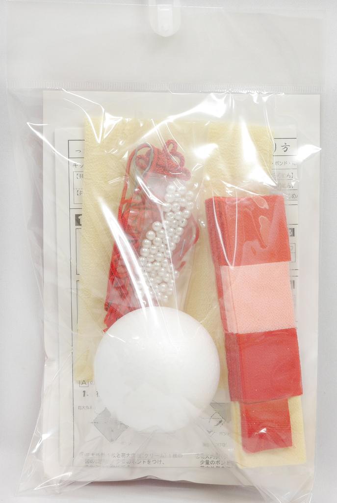 Panami Tsumami Craft Tsumamikko Flower Kit, Temari, Red, LH-375