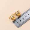 Dubai Luxurious  Gold Plated Zircon Jewelry Sets With  Mark Clip Earrings And Necklace Bridal Costume For Women Gift Box