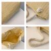 Elegante Damen-Strohtasche Böhmische Unterarm-Umhängetasche Langlebige Lässige Strandhandtasche Outdoor