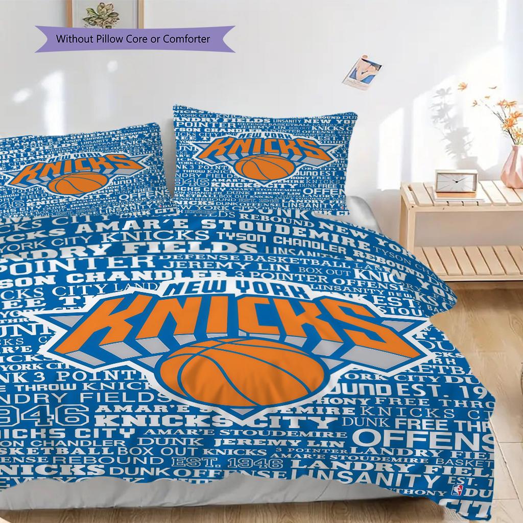 Biancheria da letto Knicks Legacy Basketball Brilliance(1 * copripiumino + 2 * federa, senza nucleo)Set biancheria da letto morbido e confortevole Regalo di Natale compleanno